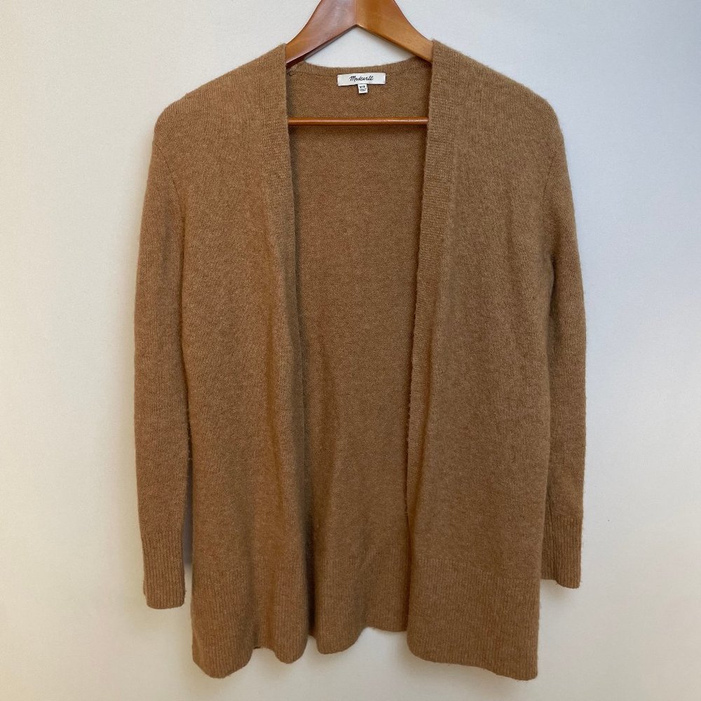 Madewell Womens Merino Wool Alpaca Blend Open Cardigan Oversized Size XXS Brown
